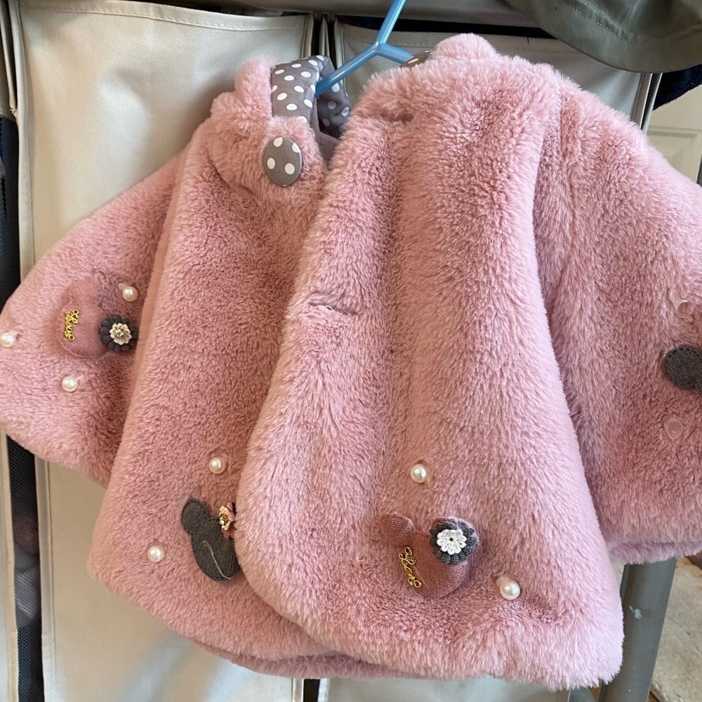 Toddler Fuzzy fluffy coat jacket